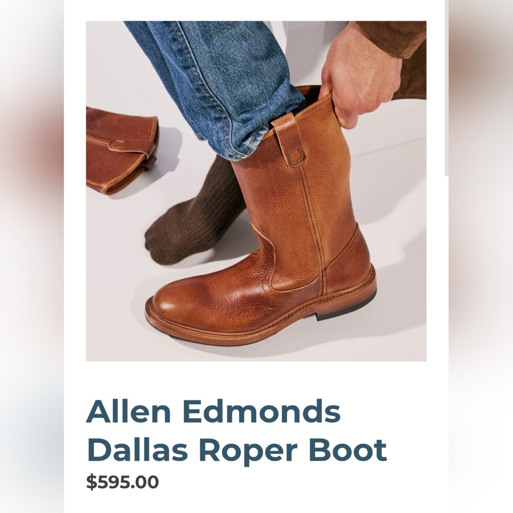 Allen Edmonds Dallas Roper Boots - Picture 2 of 7